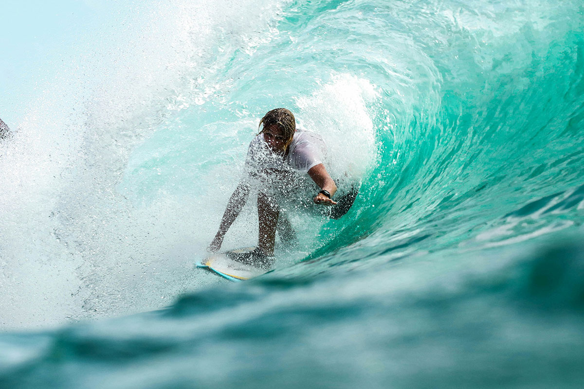 Surfer in a wave